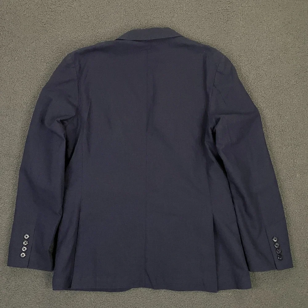 J.Crew Ludlow Blazer Mens 38S Blue Linen Cotton Somelos Unstructured Jacket NEW